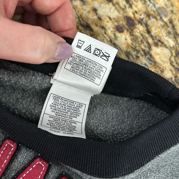 Disney Store Vintage Grumpy Dwarf Fleece Grey Sweatshirt Size S - Picture 6 of 8